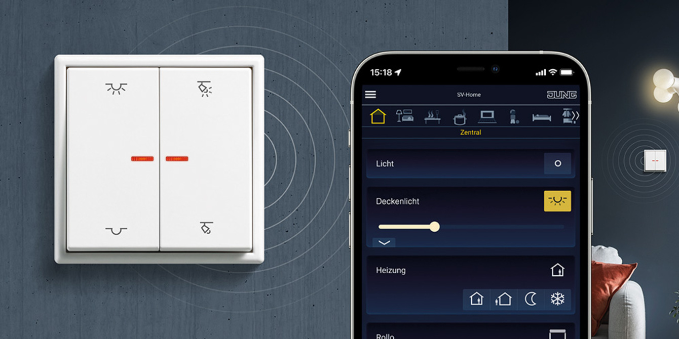 KNX RF Taster bei Elektrobau Ludwig in Frankfurt